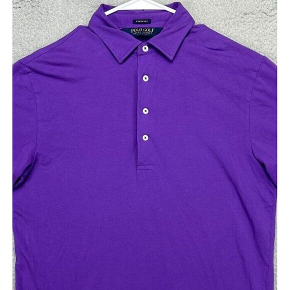 Polo Golf Ralph Lauren Shirt Mens Small Purple Pima Cotton Stretch Lisle Polo